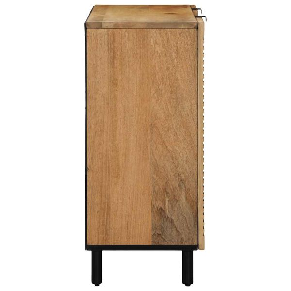 vidaXL Sideboard καφέ 90x33x75 cm μασίφ ξύλο Mango