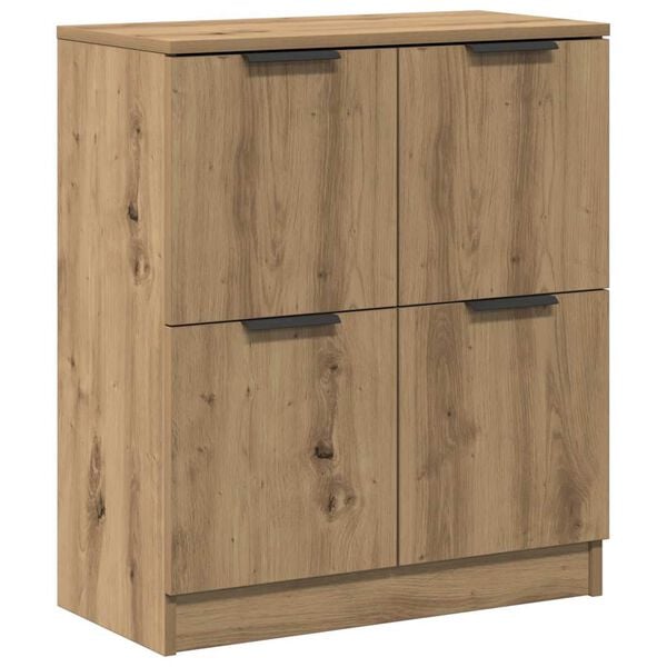vidaXL Μπουφές Αρτισιανή Δρυς 60 x 30 x 70 εκ. από Επεξεργασμένο Ξύλο