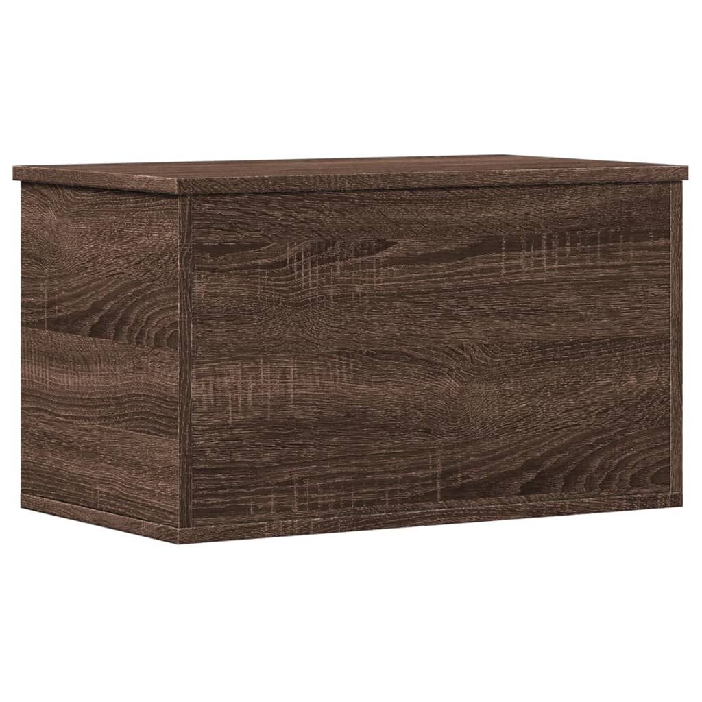 vidaXL Κουτί Αποθήκευσης Καφέ δρυς 60x35x35 εκ. Επεξεργασμένο Ξύλο