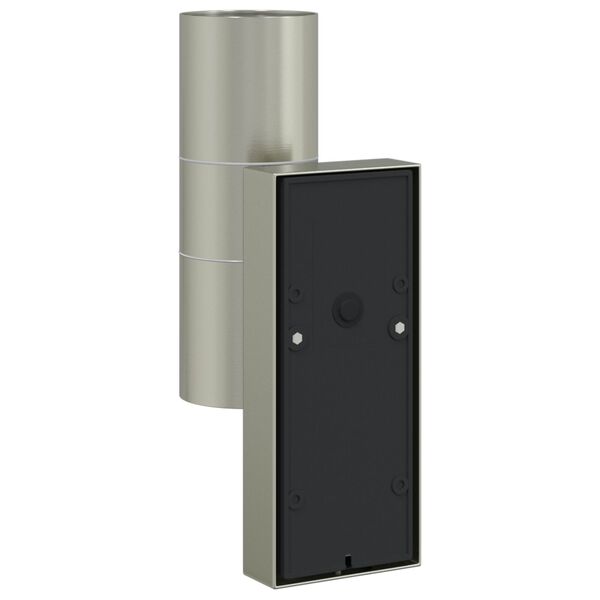 vidaXL Εξωτερικά Φωτιστικά Τοίχου 2 pcs Ασημί 7 x 10 x 22 εκ