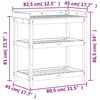 vidaXL Τραπέζι Κηπουρικής με Ράφια 82,5x45x86,5 εκ. Μασίφ Ξύλο Πεύκου