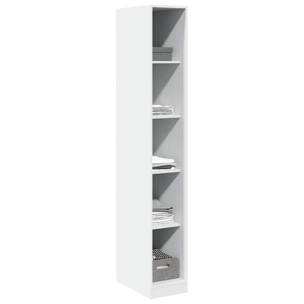 vidaXL Ντουλάπα Λευκή 30x50x200 εκ. από Επεξεργασμένο Ξύλο