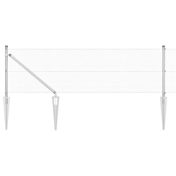 vidaXL &Sigma;&tau;ύ&lambda;&omicron;&sigmaf; &Pi;&epsilon;&rho;&iota;&phi;&rho;ά&xi;&epsilon;&omega;&nu; &Alpha;&sigma;&eta;&mu;ί 10 x 0,5 &mu; (&rho;&omicron;&lambda;ό 12 x 12 mm) &Alpha;&tau;&sigma;ά&lambda;&iota;