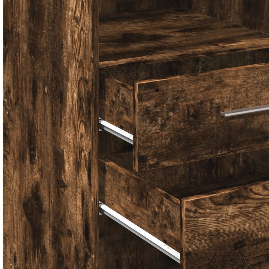 vidaXL Ντουλάπα Καπνιστή Δρυς 30x42,5x124 εκ. από Επεξεργασμένο Ξύλο
