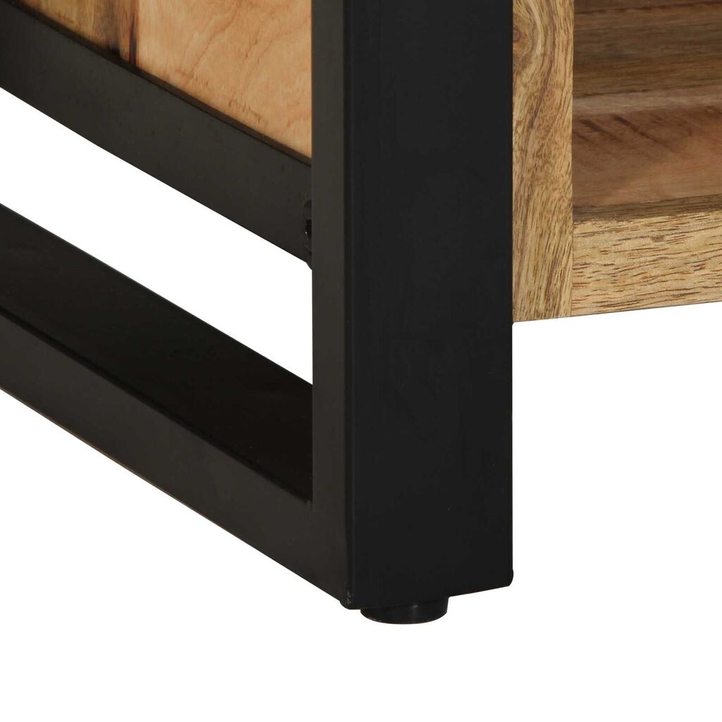 vidaXL Παγκάκι Παπουτσιών 100x40x50 εκ. Μασίφ Ξύλο Μάνγκο