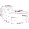 vidaXL &Kappa;&rho;&epsilon;&beta;ά&tau;&iota; Boxspring &mu;&epsilon; &Sigma;&tau;&rho;ώ&mu;&alpha; & LED &Sigma;&kappa;. &Mu;&pi;&lambda;&epsilon; 90x190 &epsilon;&kappa;. &Beta;&epsilon;&lambda;&omicron;ύ&delta;&iota;&nu;&omicron;