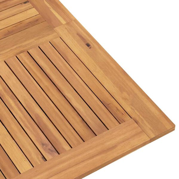 vidaXL Τραπέζι Κήπου Πτυσσόμενο 110 x 110 x 75 εκ. Μασίφ Ξύλο Teak