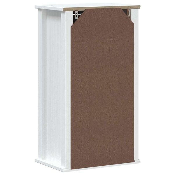 vidaXL Ντουλάπι Μπάνιου Επιτοίχιο BERG Λευκό 40x27x71,5 εκ Μασίφ Πεύκο