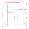 vidaXL Ντουλάπι Sonoma Δρυς 69,5 x 34 x 90 εκ. από Επεξεργασμένο Ξύλο
