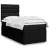 vidaXL &Kappa;&rho;&epsilon;&beta;ά&tau;&iota; Boxspring &mu;&epsilon; &Sigma;&tau;&rho;ώ&mu;&alpha; &Mu;&alpha;ύ&rho;&omicron; 80 x 200 &epsilon;&kappa;. &Upsilon;&phi;&alpha;&sigma;&mu;ά&tau;&iota;&nu;&omicron;