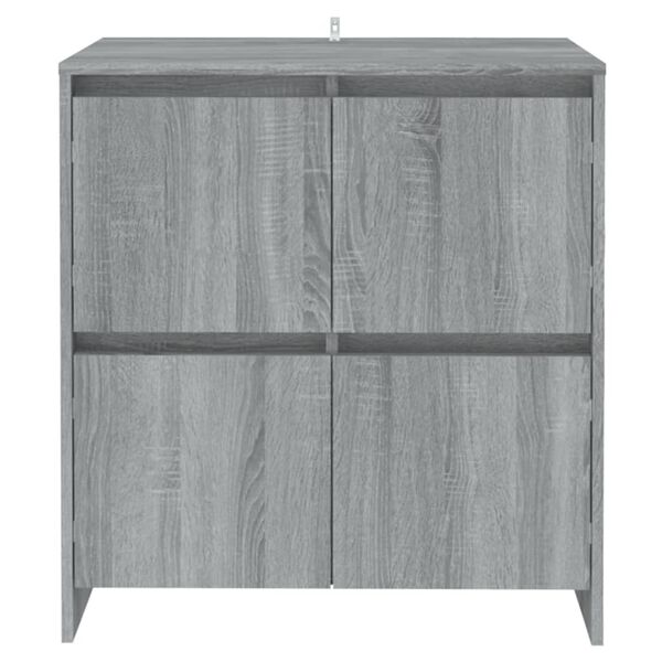 vidaXL Ντουλάπια 2 τεμ. Γκρι Sonoma 70 x 41 x 75 εκ. από Επεξ. Ξύλο