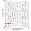 vidaXL Διακοσμητικό Κήπου Μαυριτανικό Σχέδιο 55x55 εκ. Ατσάλι Corten