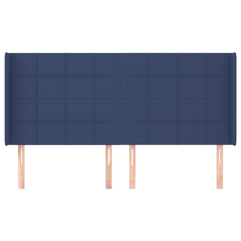 vidaXL Κεφαλάρι με Πτερύγια Μπλε 203x16x118/128 εκ. Υφασμάτινο