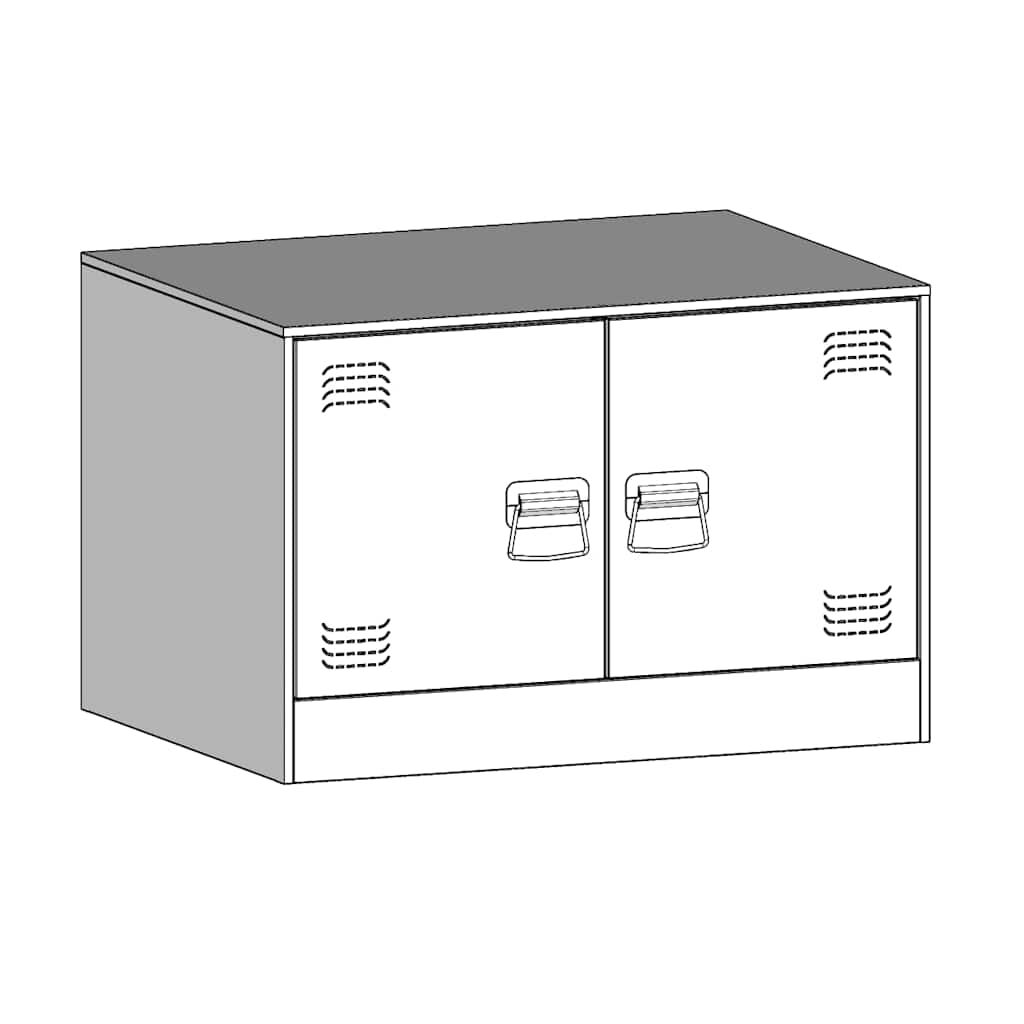 vidaXL Τραπέζι Κήπου Ανθρακί 67x50x44 εκ. Ατσάλινο