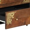 vidaXL Πλαϊνό γραφείο με συρτάρι 2 pcs καφέ μελί 60 x 33.5 x 75 εκ.
