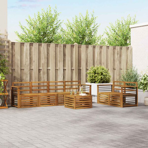 vidaXL &Sigma;&epsilon;&tau; &Kappa;&alpha;&nu;&alpha;&pi;έ 7 pcs &Phi;&upsilon;&sigma;&iota;&kappa;ό &Sigma;&tau;&epsilon;&rho;&epsilon;ό &Xi;ύ&lambda;&omicron; &Alpha;&kappa;&alpha;&kappa;ί&alpha;&sigmaf;