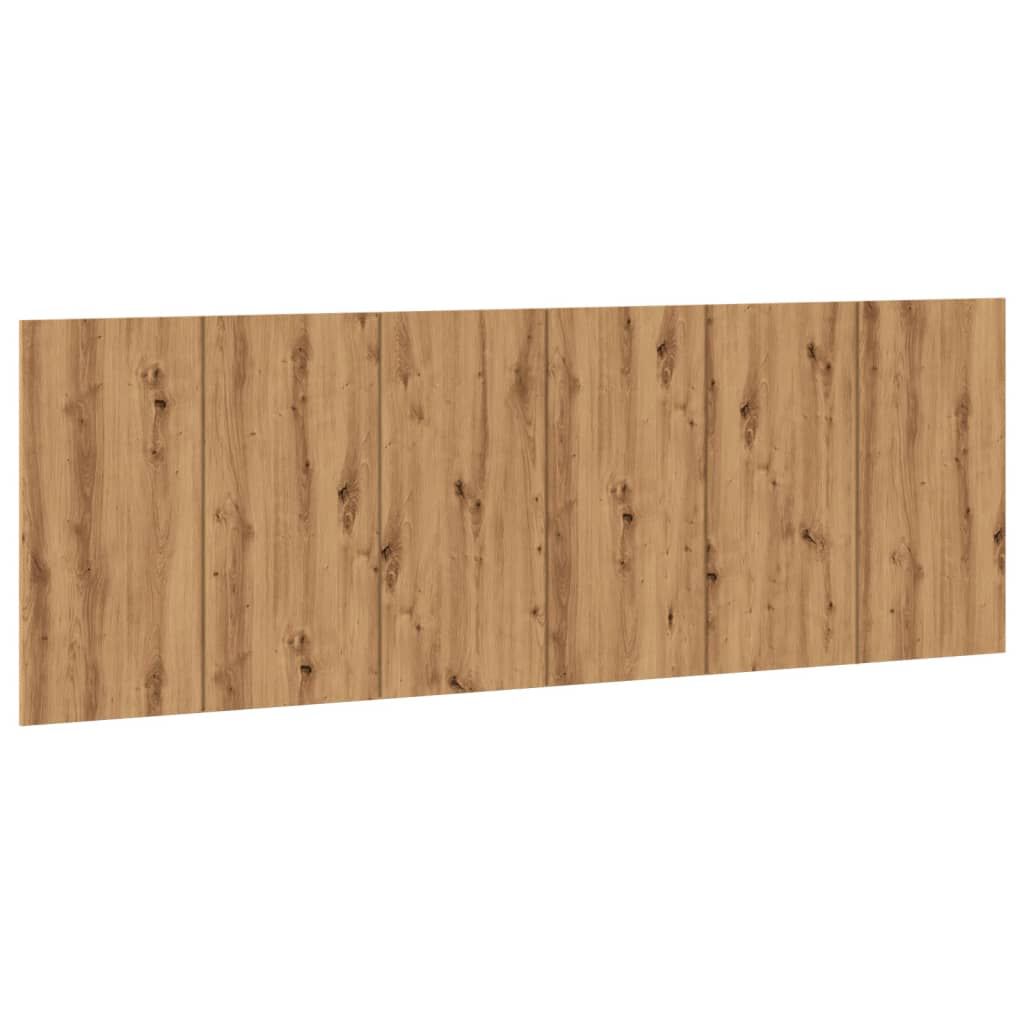 vidaXL Κεφαλάρι Κρεβατιού Αρτισιανή Δρυς 240x1,5x80εκ Επεξεργ. Ξύλο