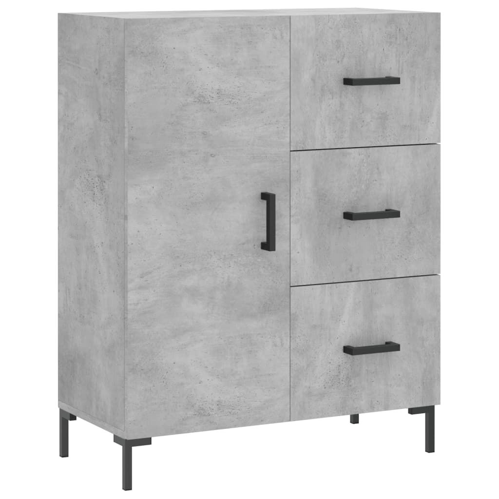 vidaXL Ντουλάπι Γκρι Σκυροδέματος 69,5x34x90 εκ. Επεξεργασμένο Ξύλο