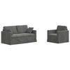 vidaXL &Sigma;&epsilon;&tau; &Kappa;&alpha;&nu;&alpha;&pi;έ 2 pcs &Sigma;&kappa;&omicron;ύ&rho;&omicron; &Gamma;&kappa;&rho;&iota; 158 x 78 x 80 &epsilon;&kappa; &Beta;&epsilon;&lambda;&omicron;ύ&delta;&omicron;