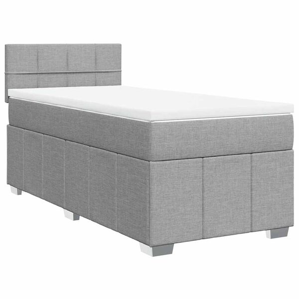 vidaXL &Kappa;&rho;&epsilon;&beta;ά&tau;&iota; Boxspring &mu;&epsilon; &Sigma;&tau;&rho;ώ&mu;&alpha; &Alpha;&nu;&omicron;&iota;&chi;&tau;ό &Gamma;&kappa;&rho;&iota; 80x200 &epsilon;&kappa;. &Upsilon;&phi;&alpha;&sigma;&mu;ά&tau;&iota;&nu;&omicron;