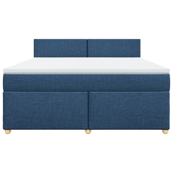 vidaXL &Kappa;&rho;&epsilon;&beta;ά&tau;&iota; Boxspring &mu;&epsilon; &Sigma;&tau;&rho;ώ&mu;&alpha; &Mu;&pi;&lambda;&epsilon; 180x200 &epsilon;&kappa;. &Upsilon;&phi;&alpha;&sigma;&mu;ά&tau;&iota;&nu;&omicron;