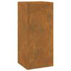 vidaXL Στήριξη φυτών 2 pcs Σκ rusty 24 x 24 x 55 εκ.