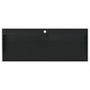 vidaXL Νιπτήρας Μαύρος Ματ 120x46x11εκ. Συνθετικός από Τεχνητό Μάρμαρο