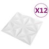 vidaXL &Pi;ά&nu;&epsilon;&lambda; &tau;&omicron;ί&chi;&omicron;&upsilon; 12 pcs &Omicron;&rho;&iota;&gamma;&kappa;ά&mu;&iota; Ά&sigma;&pi;&rho;&omicron; 50 x 50 cm &Phi;&epsilon;&lambda;&iota;&zeta;ό&lambda; XPS