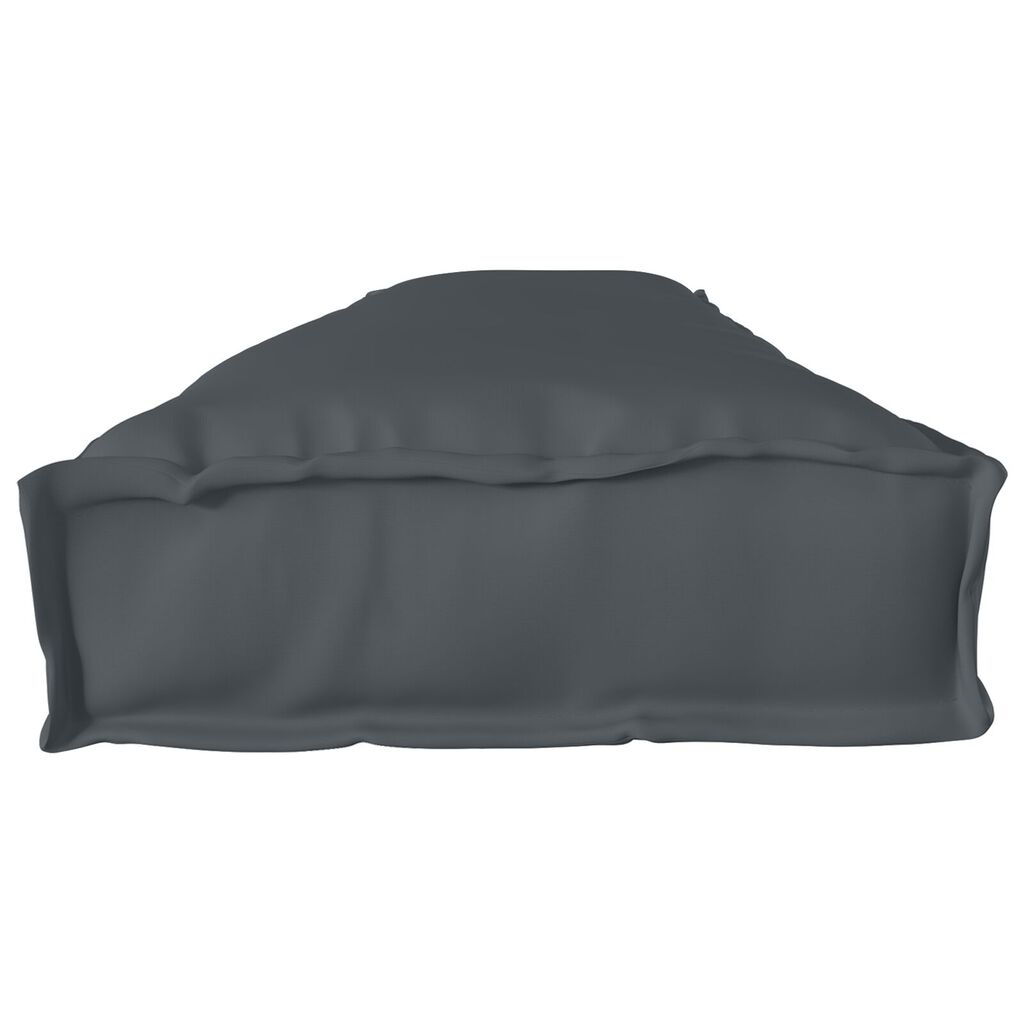 vidaXL Μαξιλάρι Πλατώ για Παγκάκι Ανθρακί 200x40x8 εκ. Oxford Fabric