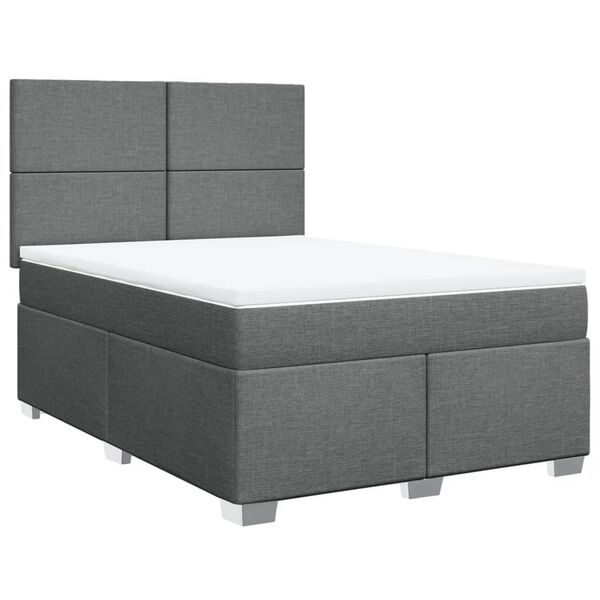 vidaXL &Kappa;&rho;&epsilon;&beta;ά&tau;&iota; Boxspring &mu;&epsilon; &Sigma;&tau;&rho;ώ&mu;&alpha; &Sigma;&kappa;&omicron;ύ&rho;&omicron; &Gamma;&kappa;&rho;&iota; 160x200 &epsilon;&kappa; &Upsilon;&phi;&alpha;&sigma;&mu;ά&tau;&iota;&nu;&omicron;