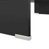 vidaXL Βάση Τηλεόρασης/Οθόνης Μαύρη 60 x 25 x 11 εκ. Γυάλινη