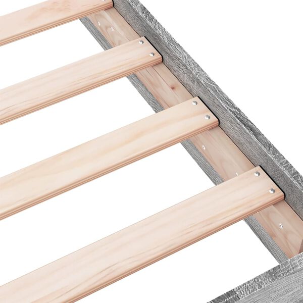 vidaXL Πλαίσιο Κρεβατιού Γκρι Sonoma 100x200 εκ. Επεξεργασμένο Ξύλο