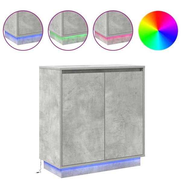 vidaXL &Pi;&lambda;&epsilon;&upsilon;&rho;&iota;&kappa;ό &Tau;&rho;&alpha;&pi;έ&zeta;&iota; LED &mu;&epsilon; &rho;ά&phi;&iota; &Sigma;&kappa;&upsilon;&rho;ό&delta;&epsilon;&mu;&alpha; &Gamma;&kappa;&rho;&iota; 71 x 34,5 x 75 &epsilon;&kappa;.