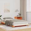 vidaXL Κρεβάτι δαπέδου Καφέ κεριού 80 x 220 cm Μασίφ ξύλο πεύκου