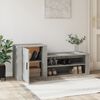 vidaXL Παπουτσοθήκη Γκρι Σκυροδέματος 130x35x54 εκ. Επεξεργασμένο Ξύλο