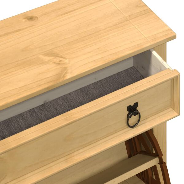vidaXL Παπουτσοθήκη Corona 99 x 32 x 138 εκ. από Μασίφ Ξύλο Πεύκου