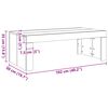 vidaXL Τραπεζάκι Σαλονιού Όψη Παλαιού Ξύλου 102x50x35 εκ. Επεξ. Ξύλο