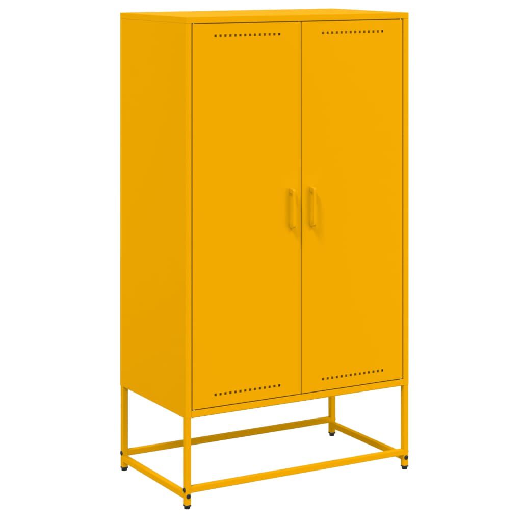 vidaXL Ντουλάπι Μουσταρδί 68,5x38,5x123,5 εκ. από Ατσάλι