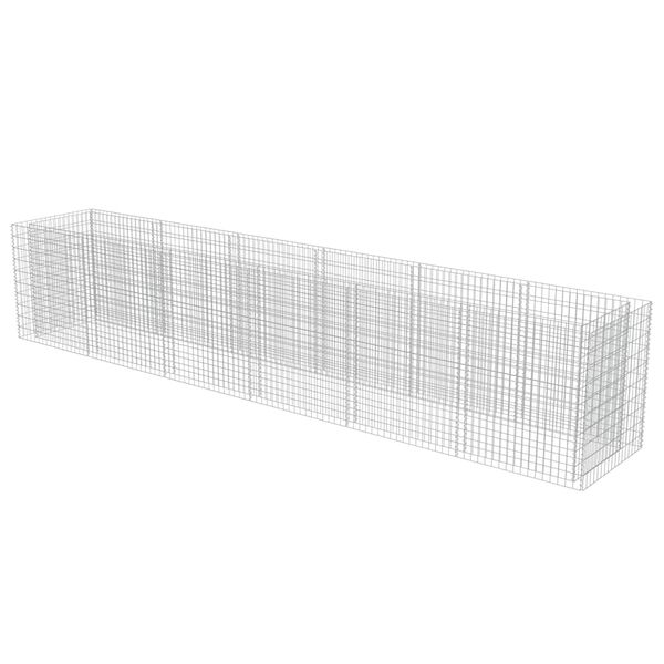 vidaXL Συρματοκιβώτιο-Γλάστρα Υπερυψωμένη 540x90x100 εκ. Γαλβ. Χάλυβας