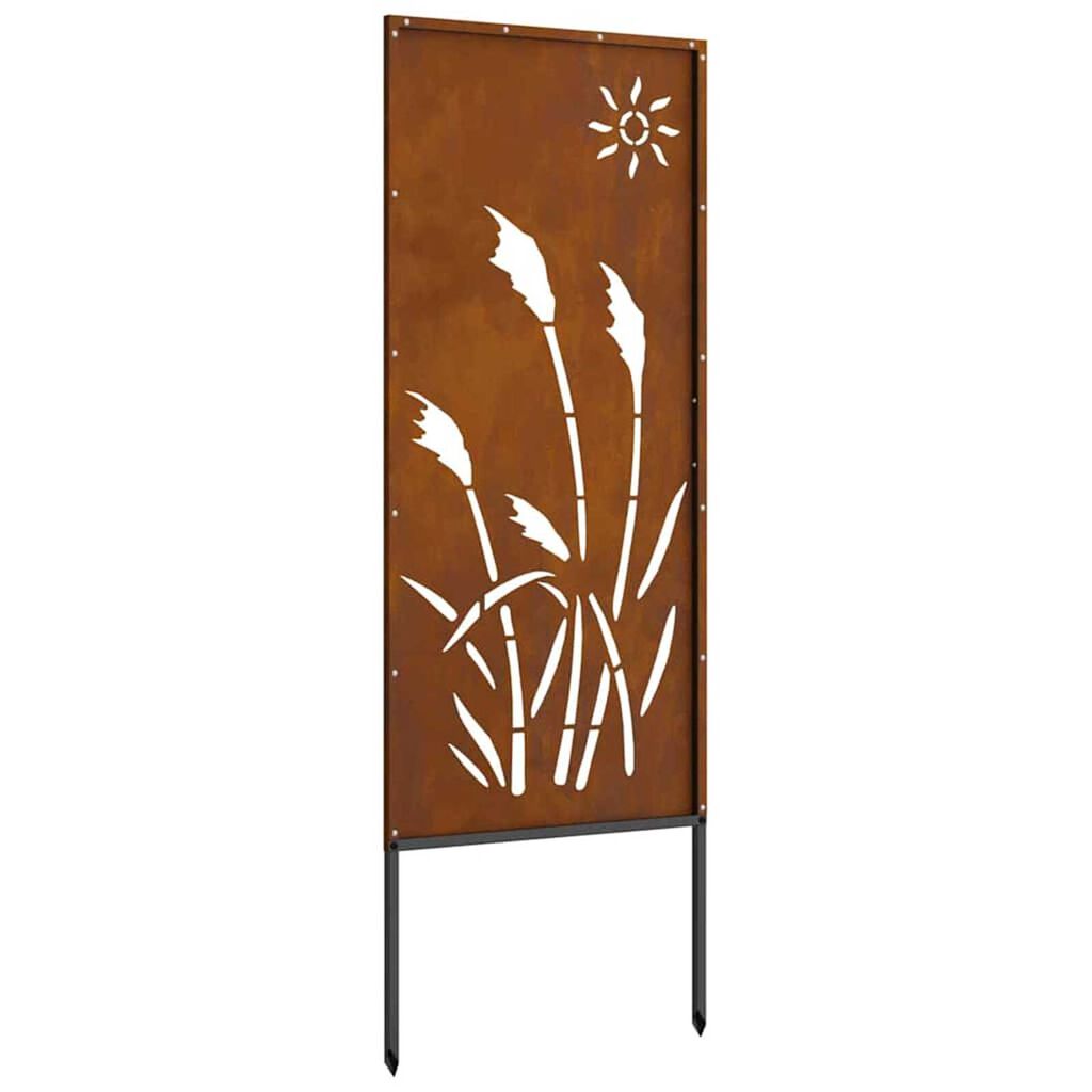 vidaXL Οθόνη Ιδιωτικότητας Κήπου Σκ rusty 50 x 140 εκ