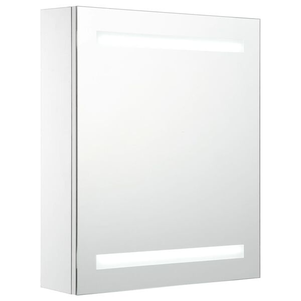vidaXL Ντουλάπι Μπάνιου με Καθρέφτη και Φωτισμό LED 50 x 13,5 x 60 εκ.