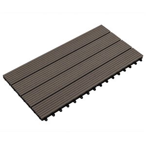 vidaXL &Pi;&lambda;ά&kappa;&alpha; &Kappa;&alpha;&tau;&alpha;&sigma;&kappa;&epsilon;&upsilon;ή&sigmaf; 6 &tau;&epsilon;&mu;. &Sigma;&kappa;&omicron;ύ&rho;&omicron; &Kappa;&alpha;&phi;έ 60 x 30 cm WPC