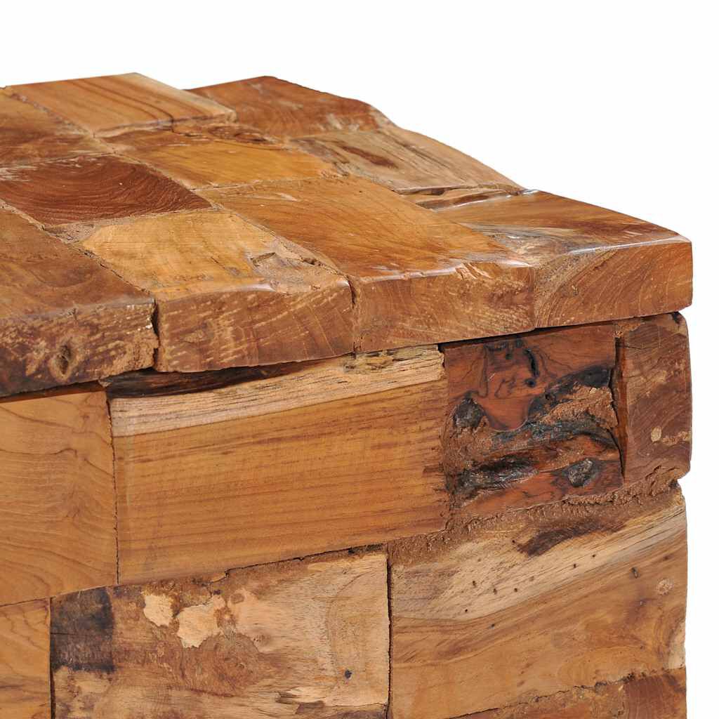 vidaXL Σκαμπό Αποθήκευσης από Μασίφ Ξύλο Teak