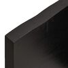 vidaXL Ράφι Τοίχου Σκούρο Καφέ 60x10x4 εκ. Επεξεργ. Μασίφ Ξύλο Δρυός