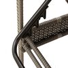 vidaXL Ξαπλώστρα Γκρι 63x200x81 εκ. από Συνθετικό Ρατάν με Μαξιλάρι