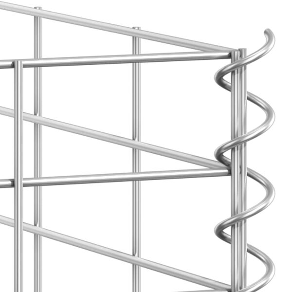 vidaXL Συρματοκιβώτια-Γλάστρες Υπερυψ. 3 τεμ. 30x30x200εκ. Σιδερένιες