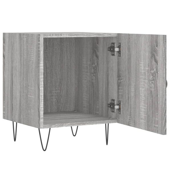 vidaXL Κομοδίνα 2 τεμ. Γκρι Sonoma 40 x 40 x 50 εκ. από Επεξεργ. Ξύλο