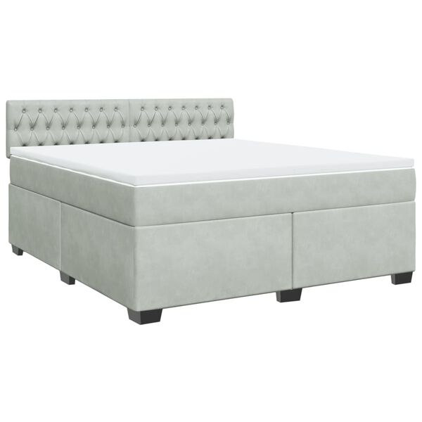 vidaXL &Kappa;&rho;&epsilon;&beta;ά&tau;&iota; Boxspring &mu;&epsilon; &Sigma;&tau;&rho;ώ&mu;&alpha; &Alpha;&nu;&omicron;&iota;&chi;&tau;ό &Gamma;&kappa;&rho;&iota; 180x200 &epsilon;&kappa;. &Beta;&epsilon;&lambda;&omicron;ύ&delta;&iota;&nu;&omicron;
