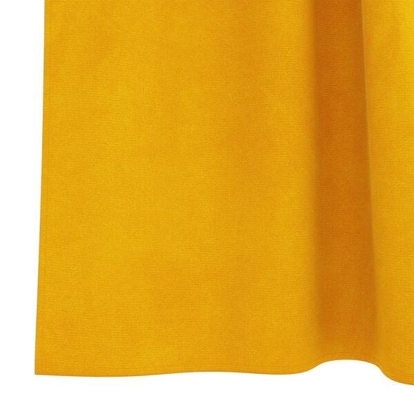 vidaXL Κουρτίνες 2 pcs κίτρινο μουσταρδί 140 x 140 cm Βελούδο