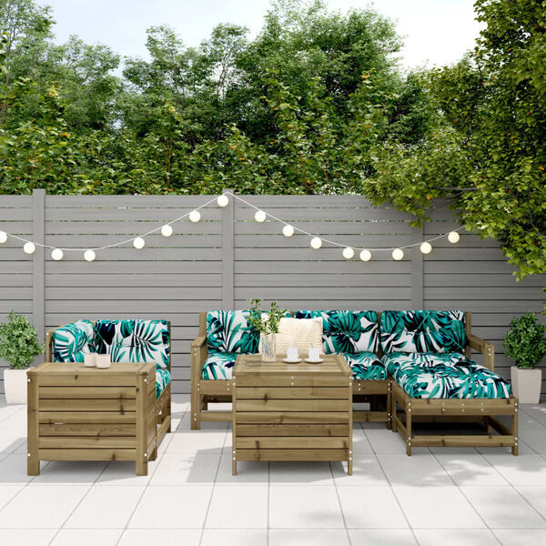 vidaXL &Sigma;&alpha;&lambda;ό&nu;&iota; &Kappa;ή&pi;&omicron;&upsilon; &Sigma;&epsilon;&tau; 7 &Tau;&epsilon;&mu;&alpha;&chi;ί&omega;&nu; &alpha;&pi;ό &Epsilon;&mu;&pi;&omicron;&tau;&iota;&sigma;&mu;έ&nu;&omicron; &Xi;ύ&lambda;&omicron; &Pi;&epsilon;ύ&kappa;&omicron;&upsilon;